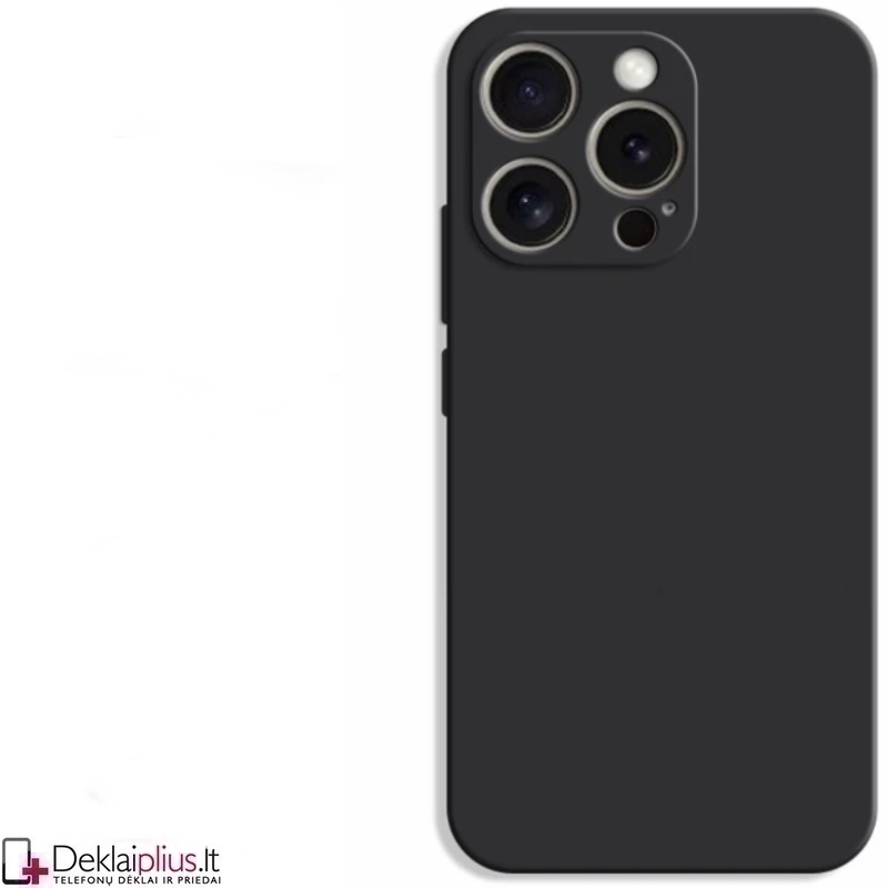 Liquid Air silikoninis juodas dėklas - su kameros apsauga (Apple Iphone 16 Pro Max) Liquid Air silikoninis juodas dėklas - su kameros apsauga (Apple Iphone 16 Pro Max)